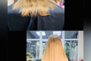 Елкина Светлана Сергеевна — Наращивание натуральных волос, 200 капсул. Клиент доволен :-) — Портфолио №1