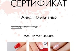 Диплом / сертификат №5 — Ильяшенко Анна Александровна