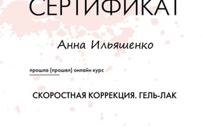 Диплом / сертификат №6 — Ильяшенко Анна Александровна