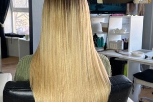 Кравцова Анна Валерьевна — Загущение своей длины наращенными волосами — Портфолио №16