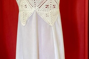 Лужная Ольга Анатольевна — Вязаный топ с юбкой из штапеля. — Портфолио №12