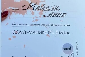 Диплом / сертификат №3 — Майдук Анна Николаевна