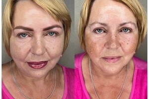 Найман Эмма Игоревна — Пудровые брови. Губы, техника помадный прокрас — Портфолио №12