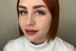 Найман Эмма Игоревна — Перманент бровей (работа на минералах, через 2 недели цвет нежный и воздушный) пудровое напыление брови. Помадный... — Портфолио №2