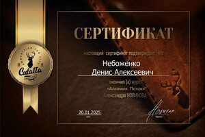 Небоженко Денис Алексеевич — Диплом / сертификат №1