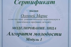 Диплом / сертификат №9 — Осенняя Мария Викторовна