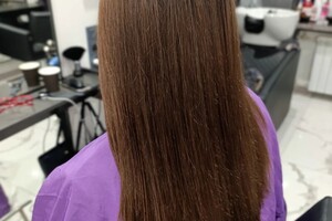 Париева Елена Олеговна — Окрашивание волос с растяжеской цвета. — Портфолио №7