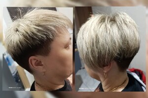 Париева Елена Олеговна — Ассеметричная стрижка и мелирование волос — Портфолио №9