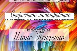 Диплом / сертификат №24 — Пензенко Илона Юрьевна