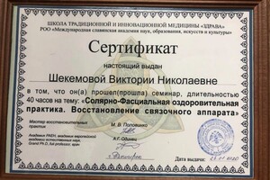 Шекемова Виктория Николаевна — Диплом / сертификат №4