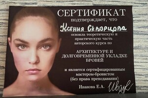 Диплом / сертификат №6 — Скворцова Ксения Павловна