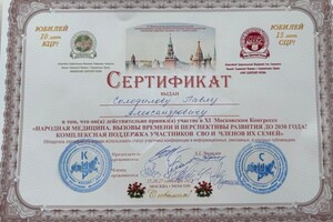 Солодилов Павел Александрович — Диплом / сертификат №7
