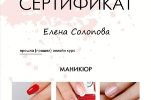 Диплом / сертификат №2 — Солопова Елена Игоревна