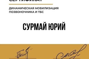 Диплом / сертификат №13 — Сурмай Юрий Романович