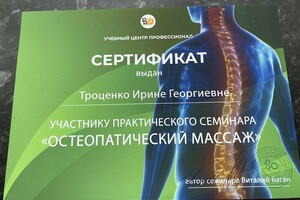 Троценко Ирина Георгиевна — Диплом / сертификат №4