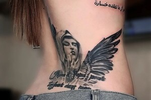 Вахновский Дмитрий Николаевич — Тату на пояснице и рёбрах — Портфолио №97