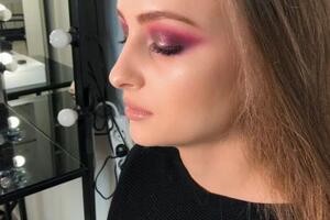 Color evening makeup, яркие насыщенные цвета , как вариант макияжа для фотосессии — Закурко Анастасия Ивановна