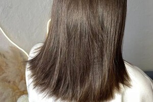 Журавлева Юлия Сергеевна — До комплекса: пилинг кожи головы + кератиновое выпрямление. — Портфолио №4