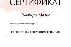 Диплом / сертификат №2 — Мазко Эльвира Михайловна