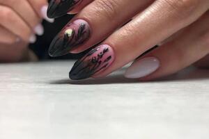 Портфолио №13 — Black and white nail