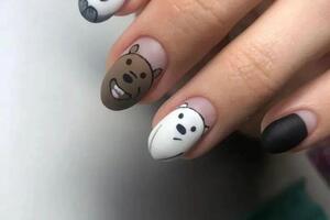 Портфолио №19 — Black and white nail