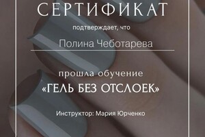 Диплом / сертификат №1 — Чеботарева Полина Сергеевна