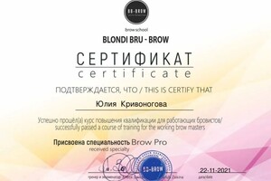 Диплом / сертификат №5 — Кривоногова Юлия Юрьевна