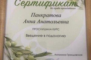 Диплом / сертификат №10 — Панкратова Анна Анатольевна