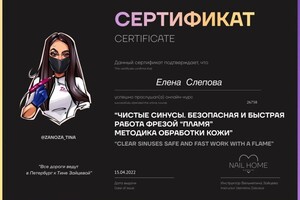 Диплом / сертификат №15 — Слепова Елена Владимировна