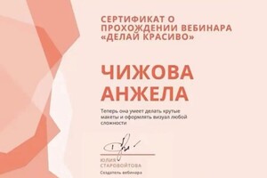 Диплом / сертификат №3 — Чижова Анжела Ариэльевна