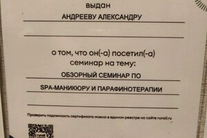 Диплом / сертификат №32 — Андреев Александр Аркадьевич