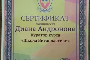 Диплом / сертификат №37 — Андронова Диана Юрьевна