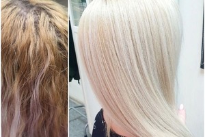 Окрашивание волос в total blonde — Аникеич Анна Юрьевна