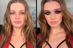 Яркий макияж в стиле smoky eyes для фотосессии — Белова Марина Андреевна