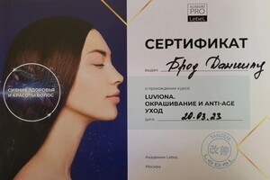 Диплом / сертификат №1 — Брод Даниил Ильич