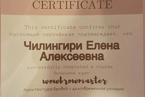 Диплом / сертификат №2 — Чилингири Елена Алексеевна