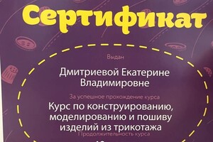 Диплом / сертификат №2 — Дмитриева Екатерина Владимировна