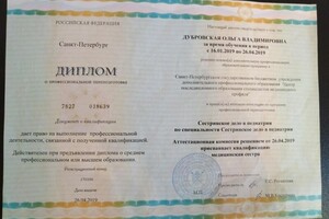 Диплом / сертификат №14 — Дубровская Ольга Владимировна