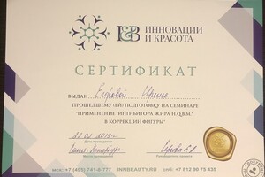 Диплом / сертификат №3 — Егорова Ирина Валерьевна