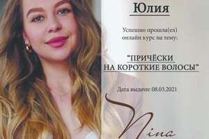 Диплом / сертификат №14 — Еремина Юлия Александровна