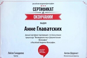 Диплом / сертификат №2 — Главатских Анна Валерьевна