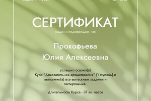 Диплом / сертификат №4 — ИП Прокофьева