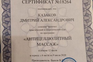 Диплом / сертификат №2 — Казаков Дмитрий Александрович