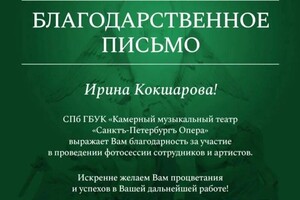 Диплом / сертификат №2 — Кокшарова Ирина Николаевна