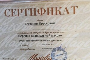 Диплом / сертификат №2 — Краснова Светлана Сергеевна