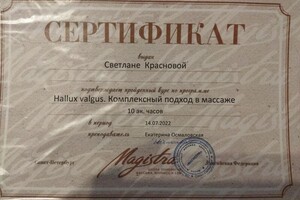 Диплом / сертификат №5 — Краснова Светлана Сергеевна
