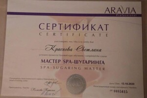 Диплом / сертификат №6 — Краснова Светлана Сергеевна