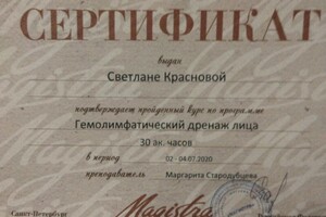Диплом / сертификат №7 — Краснова Светлана Сергеевна