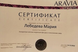 Диплом / сертификат №17 — Лебедева Мария Сергеевна