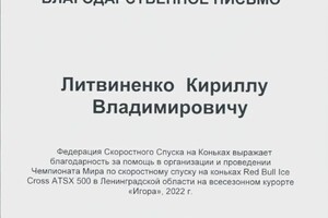 Диплом / сертификат №9 — Литвиненко Кирилл Владимирович